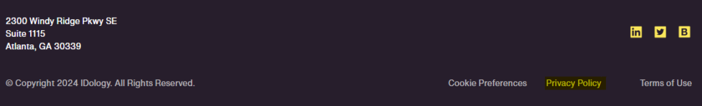 Acuant footer