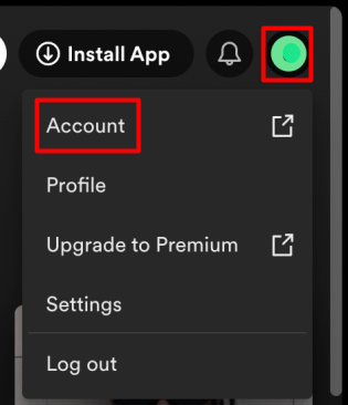 Spotify "Account"