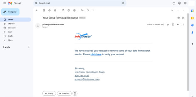 infotracer email