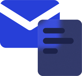 Icon mail and document