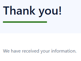 MarketForceCorp thank you message