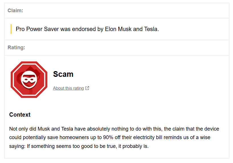 ProPowerSave Snopes