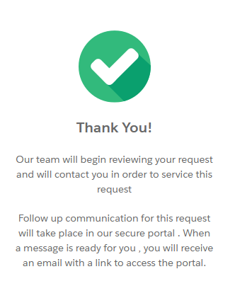 Reonomy thank you message