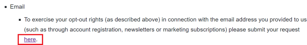 CBS News - information on opt-out rights