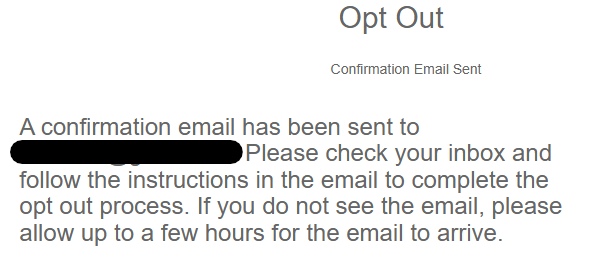 USA People Search message to check your email